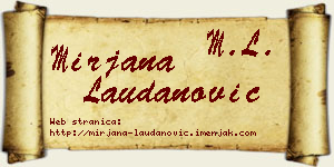 Mirjana Laudanović vizit kartica